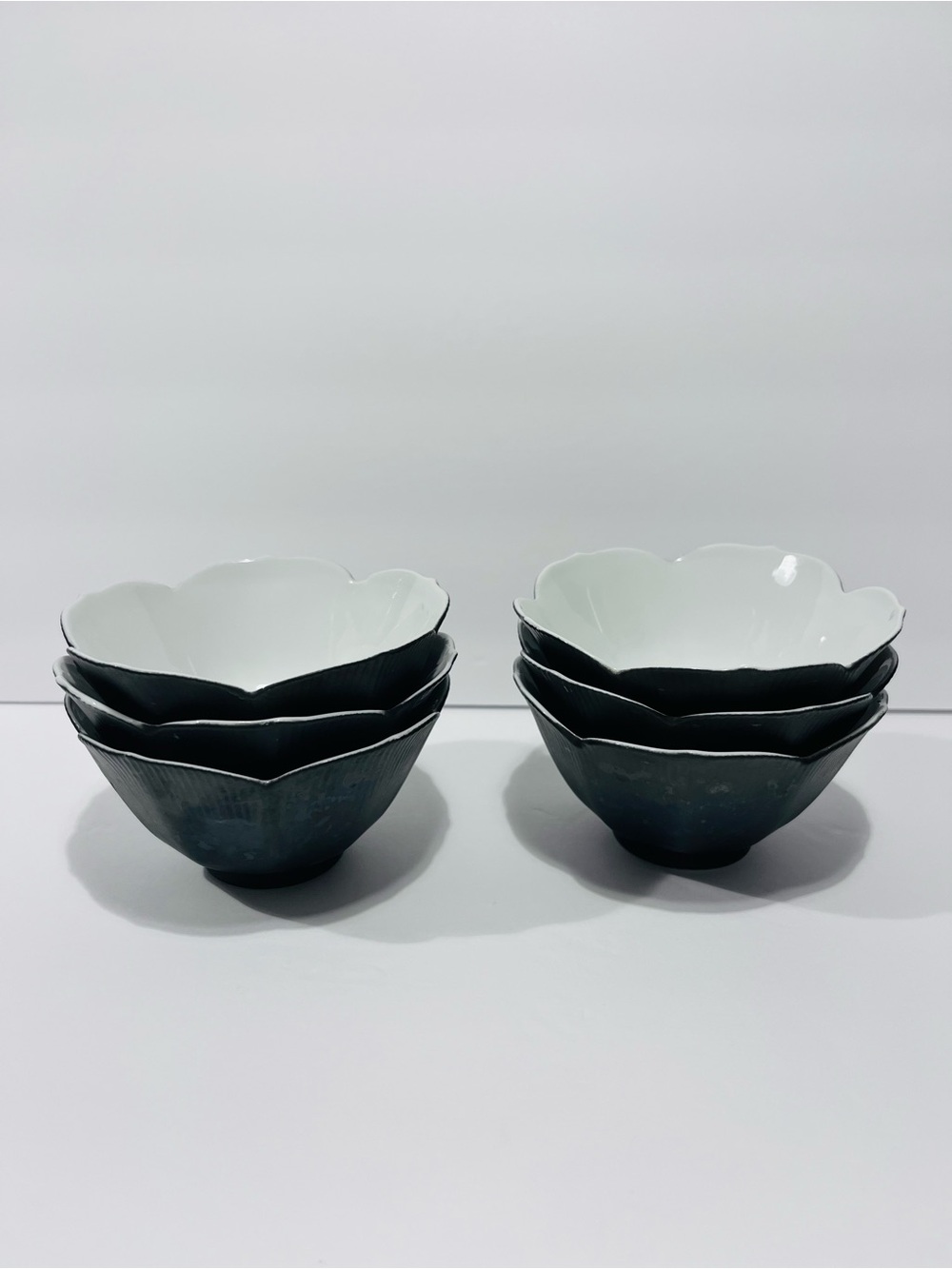 Vintage OMC Otagiri Japanese Porcelain Rice Bowls Set if 6